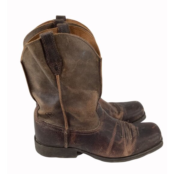 Ariat Men's Rambler Western Boots Size 6 Leather Work Square-Toe - Picture 3 of 9
